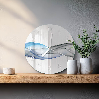Glas wanduhr Abstrakter Rauch