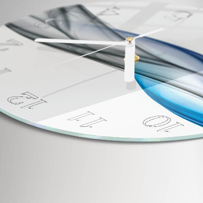 Glas wanduhr Abstrakter Rauch