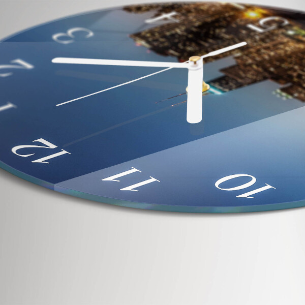 Glas wanduhr Horizont