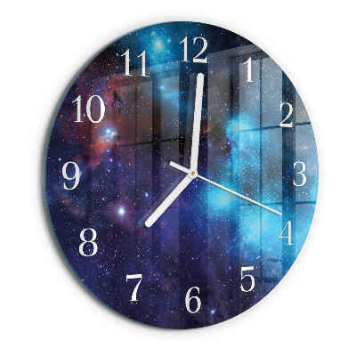 Glas wanduhr Sternenhimmel