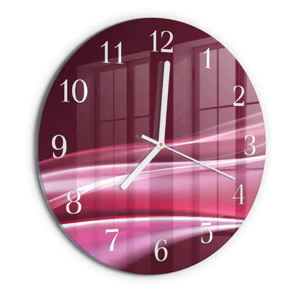 Glas wanduhr Abstrakte Linien