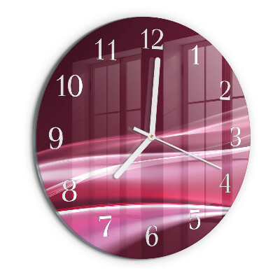 Glas wanduhr Abstrakte Linien