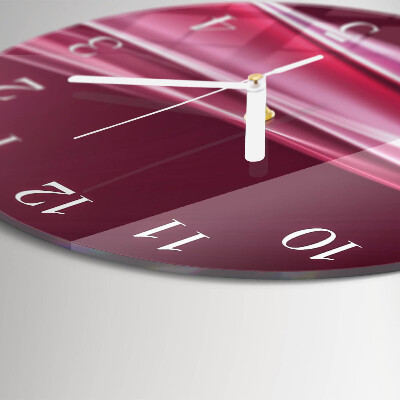 Glas wanduhr Abstrakte Linien