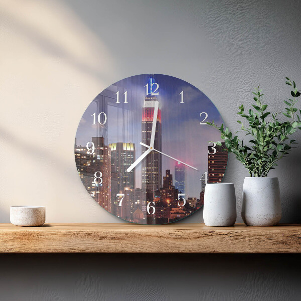 Glas wanduhr Horizont