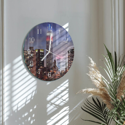 Glas wanduhr Horizont