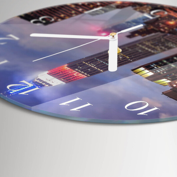 Glas wanduhr Horizont