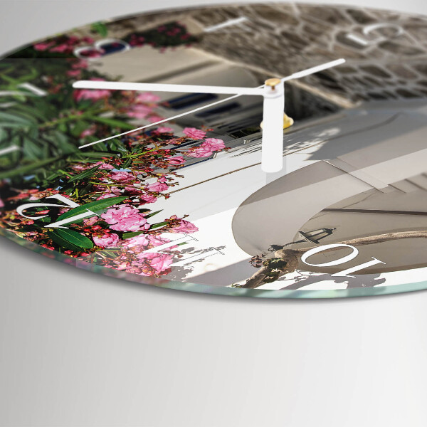 Glas wanduhr Blumenallee