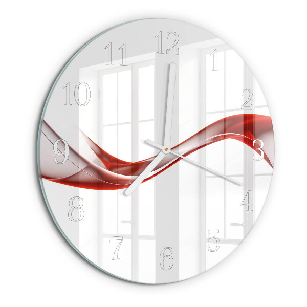 Glas wanduhr Abstrakte Linien