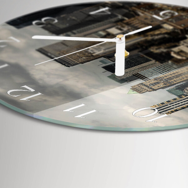 Glas wanduhr Horizont