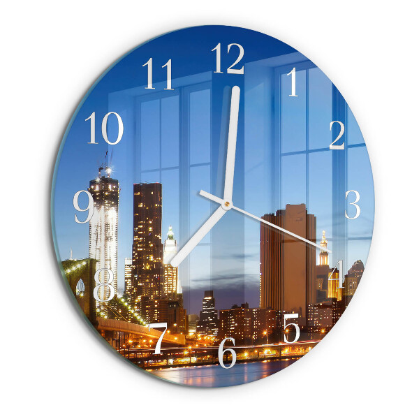 Glas wanduhr Horizont