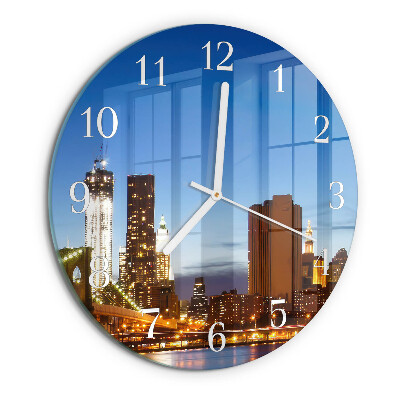 Glas wanduhr Horizont