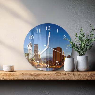 Glas wanduhr Horizont