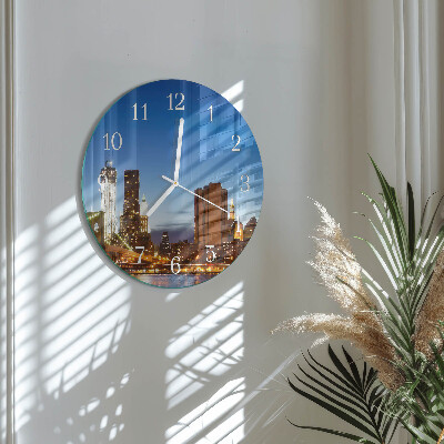 Glas wanduhr Horizont