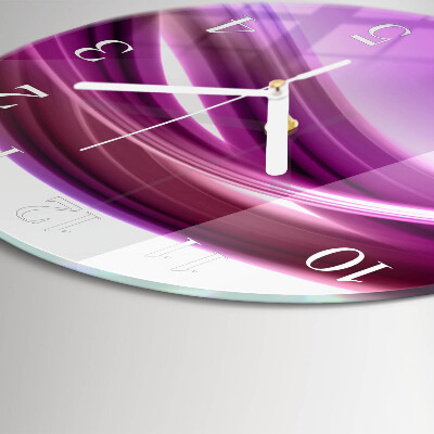 Glas wanduhr Abstrakte Linien