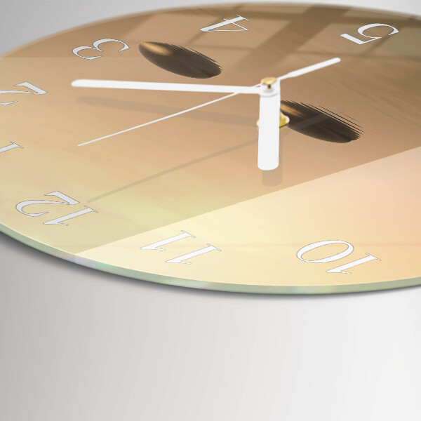 Glas wanduhr Steine Wasser