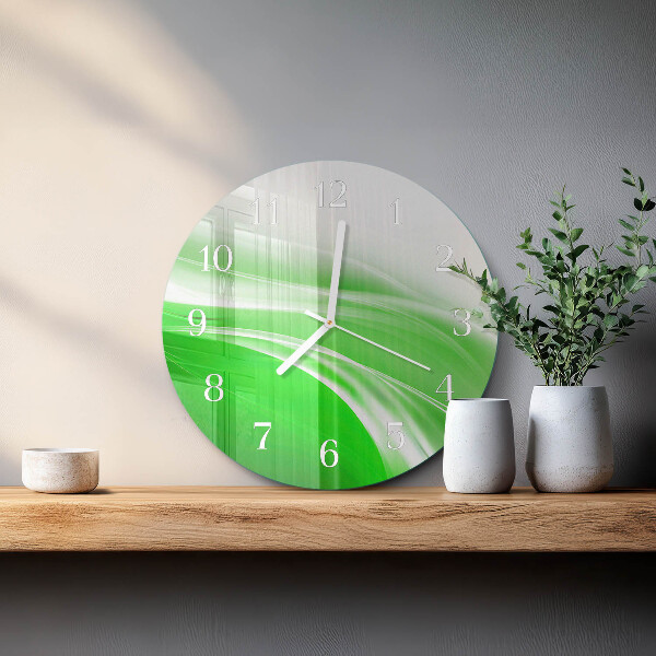 Glas wanduhr Abstraktion