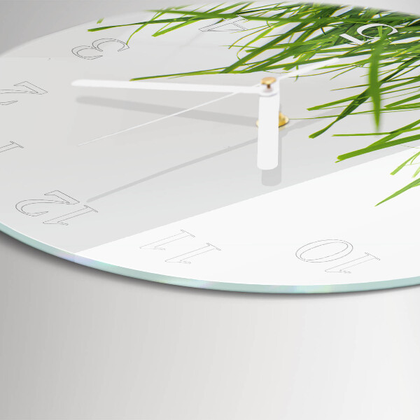 Glas wanduhr Gras