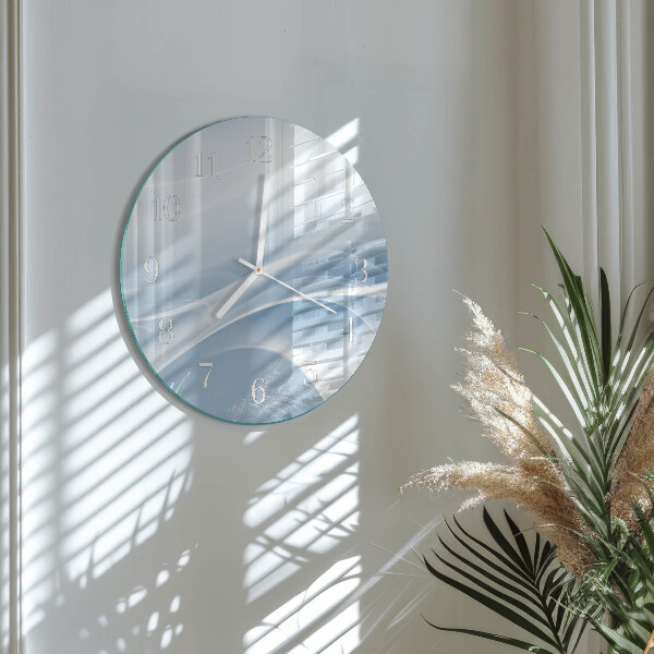 Glas wanduhr Abstrakte Linien