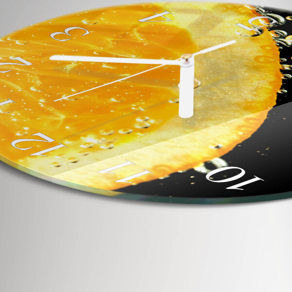 Glas wanduhr Zitronensäure