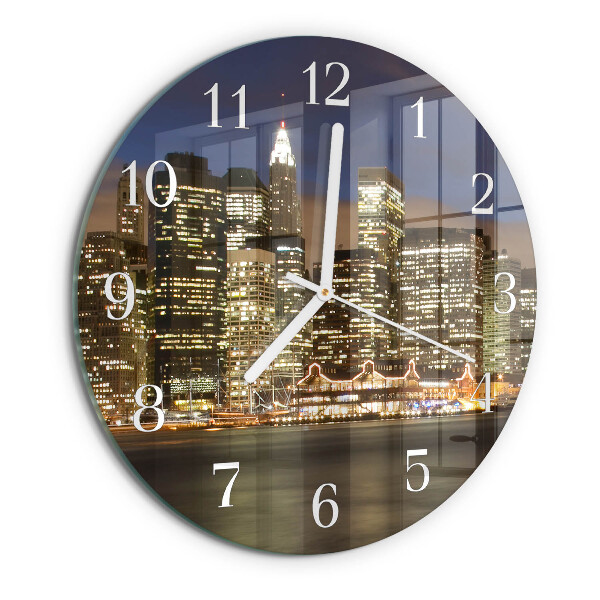 Glas wanduhr Horizont