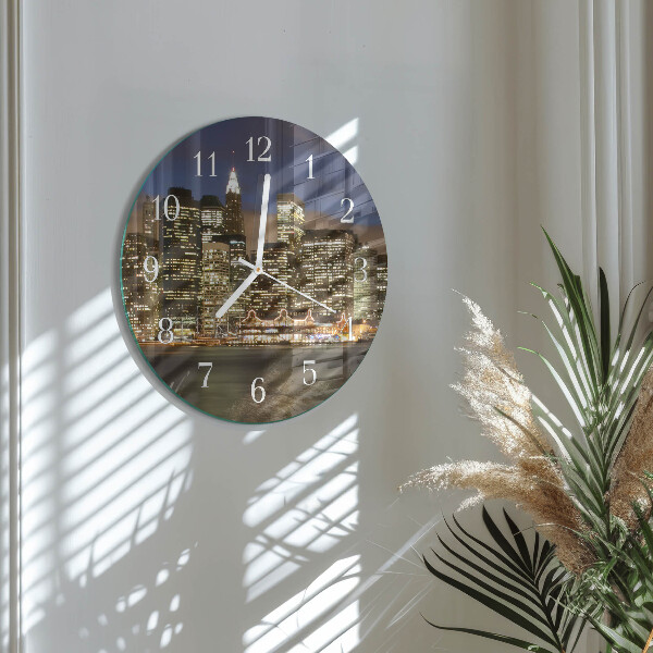 Glas wanduhr Horizont