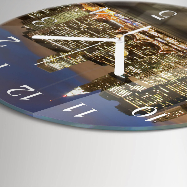 Glas wanduhr Horizont