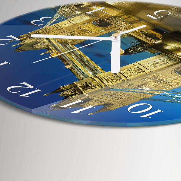 Glas wanduhr London Bridge