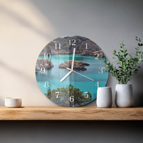 Glas wanduhr Meereslandschaft