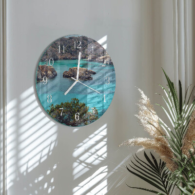 Glas wanduhr Meereslandschaft