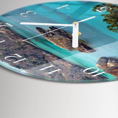 Glas wanduhr Meereslandschaft