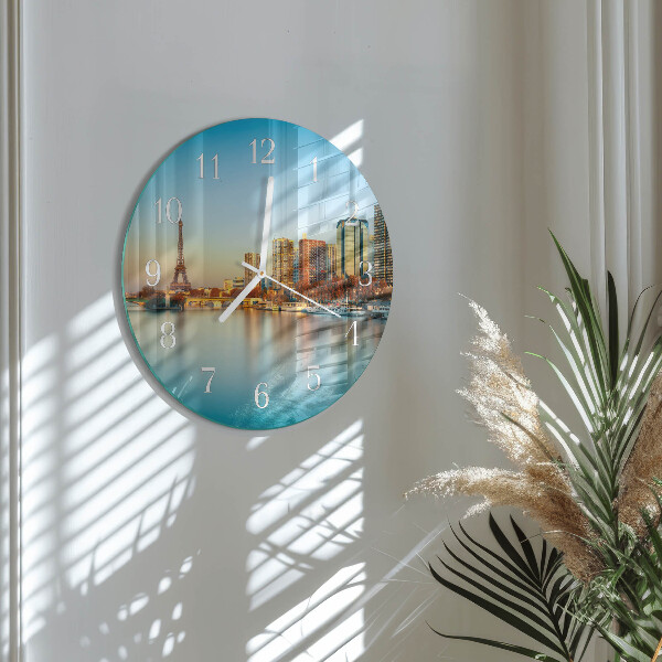 Glas wanduhr Eiffelturm Paris
