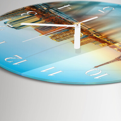 Glas wanduhr Eiffelturm Paris