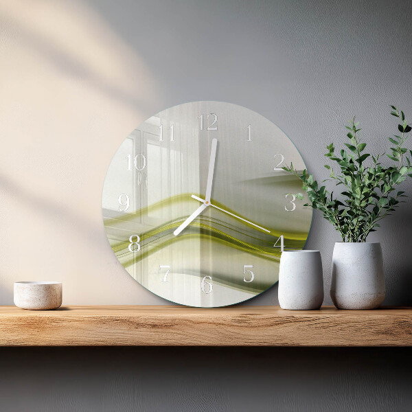 Glas wanduhr Abstrakte Linien