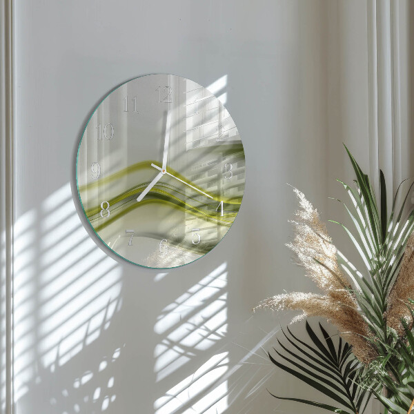 Glas wanduhr Abstrakte Linien