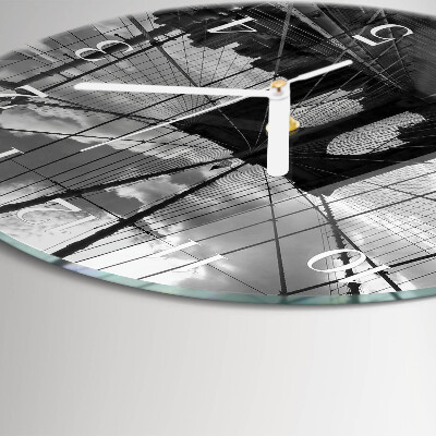 Glas wanduhr Brücke