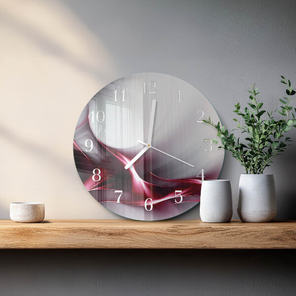 Glas wanduhr Abstraktion