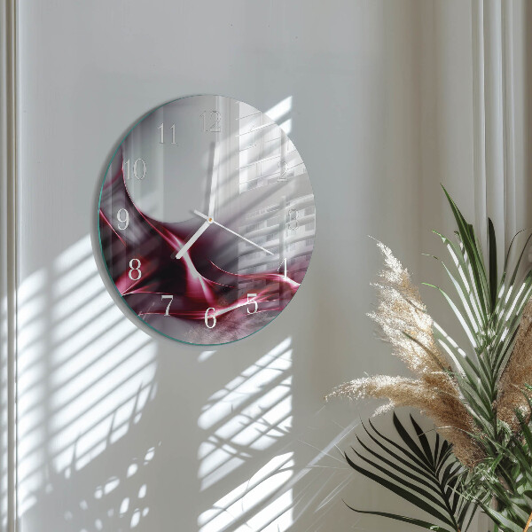 Glas wanduhr Abstraktion