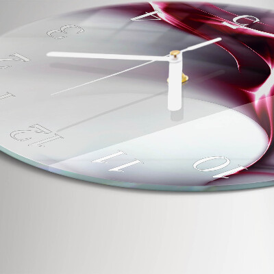 Glas wanduhr Abstraktion