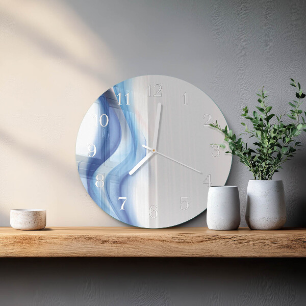 Glas wanduhr Abstrakter Rauch