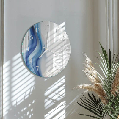 Glas wanduhr Abstrakter Rauch