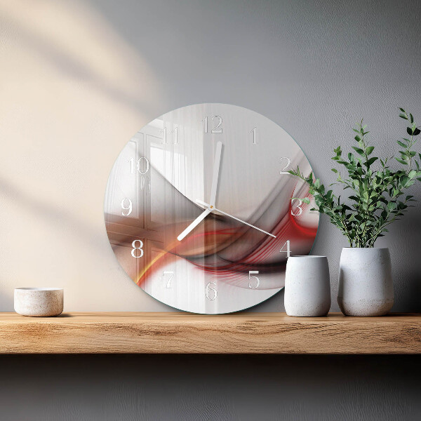 Glas wanduhr Abstrakte Linien