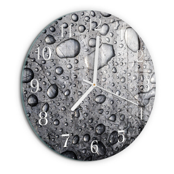 Glas wanduhr Tropfen