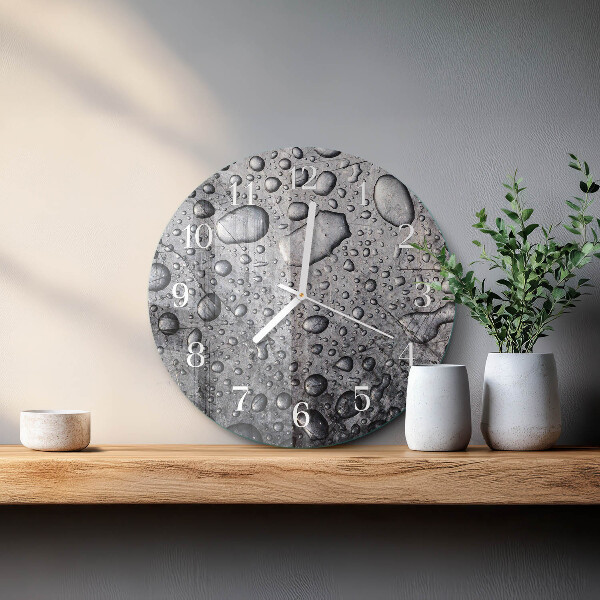Glas wanduhr Tropfen