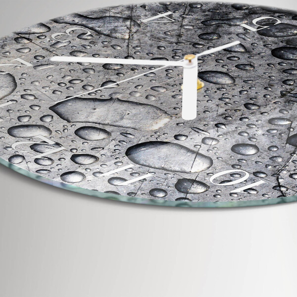 Glas wanduhr Tropfen