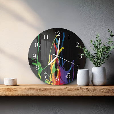 Glas wanduhr Farbe