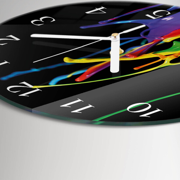 Glas wanduhr Farbe