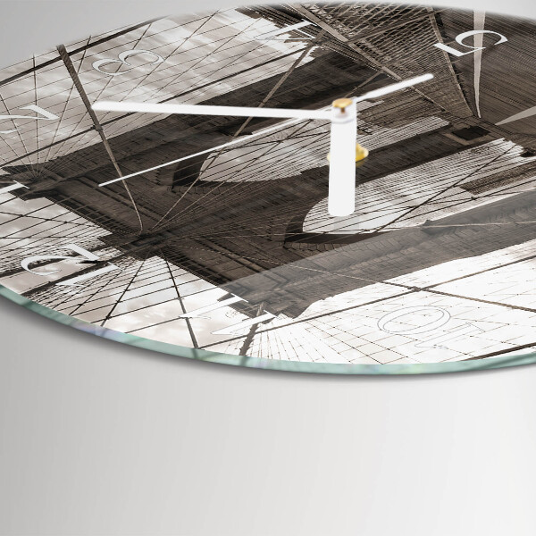 Glas wanduhr Brücke