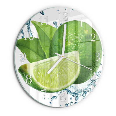 Glas wanduhr Kalziumkarbonat