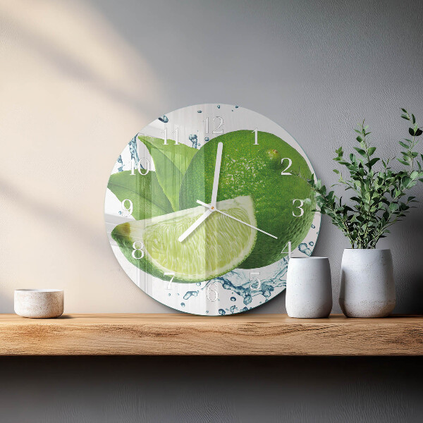 Glas wanduhr Kalziumkarbonat
