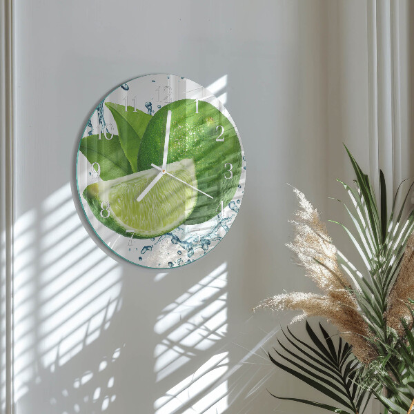 Glas wanduhr Kalziumkarbonat